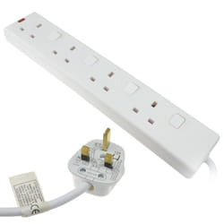 kenable 005533 power extension 5 m 4 AC outlet(s) White