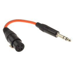 kenable 005586 audio cable 0.2 m XLR (3-pin) 6.35mm Black, Orange