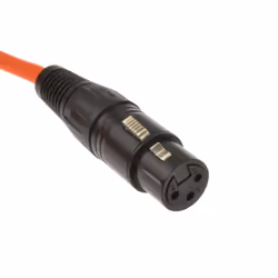 kenable 005586 audio cable 0.2 m XLR (3-pin) 6.35mm Black, Orange