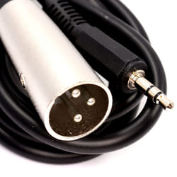 kenable 3.5mm Stereo Jack Plug to 3 Pin XLR Plug Audio Cable Lead 6m