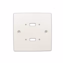 kenable Pre Drilled Mounting Wall Faceplate for TWIN USB Panel Stub White