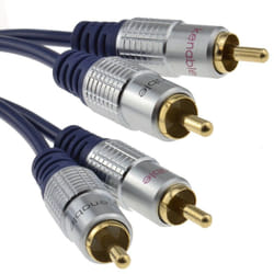 kenable 005688 audio cable 20 m 2 x RCA Blue