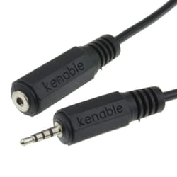kenable 005714 audio cable 1 m 2.5mm Black