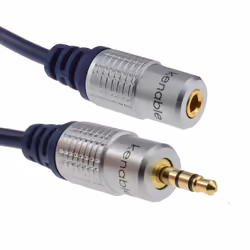 kenable Pure OFC HQ 3.5mm Jack to Stereo Jack Socket Extension Cable 5m