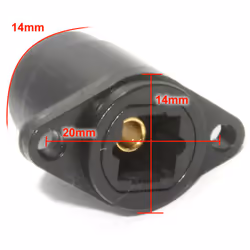 kenable Optical TOSlink Wall Faceplate Panel Mount Socket to Socket Adapter