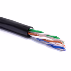 kenable External CAT6 Outdoor Use COPPER Ethernet Network Cable Reel UTP 100m Black