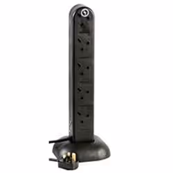 kenable 005804, 2 m, Indoor, Type G (BS 1363), Type G, Black, 10 AC outlet(s)