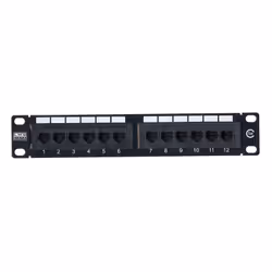 kenable 005811, Gigabit Ethernet, RJ45, Cat5e, 22/26, Black, Rack mounting