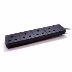 kenable 005825 power extension 10 m 4 AC outlet(s) Indoor Black