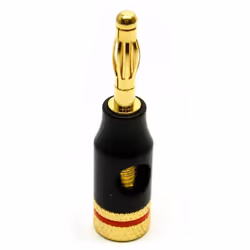kenable 005886, Banana Plug, Black, Red, Male, Straight, Gold, RoHS