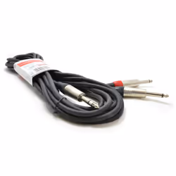 kenable 6.35mm Stereo Jack Plug to Twin Mono 6.35mm Jacks Audio Cable 6m