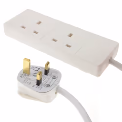 kenable 005945, 20 m, Indoor, Type G (BS 1363), Type G, White, 2 AC outlet(s)