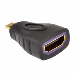 kenable 005998, HDMI Micro D, HDMI A, Black