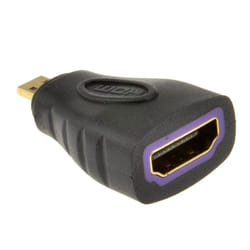 kenable 005998 cable gender changer HDMI Micro D HDMI A Black