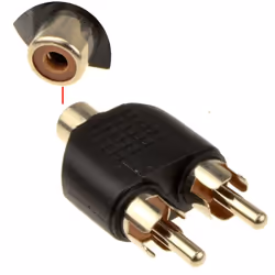 kenable 006002 cable gender changer 2x RCA RCA Black