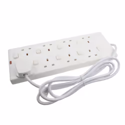 kenable 006021, 8 AC outlet(s), Type G (BS 1363), 250 V, 13 A, 775 V, Type G (BS 1363)