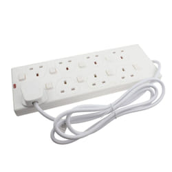 kenable 006021 surge protector White 8 AC outlet(s) 250 V 2 m