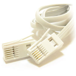 kenable 006040 telephone cable 1 m White