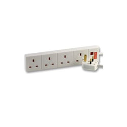 kenable 006043 surge protector White 4 AC outlet(s) 8 m