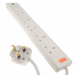 kenable 006045, 6 AC outlet(s), Type G (BS 1363), 220 - 240 V, 13 A, 775 V, Type G (BS 1363)