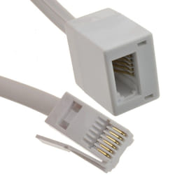 kenable 006063 telephone cable 15 m White