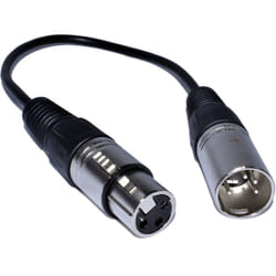 kenable 006100 audio cable 0.25 m DIN (5-pin) XLR (3-pin) Black
