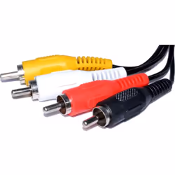 kenable 006109 audio cable 1.2 m DIN (5-pin) 4 x RCA Black