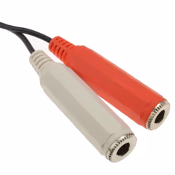 kenable 006138 audio cable 0.5 m 6.35mm 2 x 6.35mm Black, Red, White