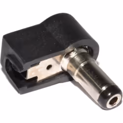 kenable 006159, DC 2.5mm, Black, Male, Angled, 800 V, 10 A