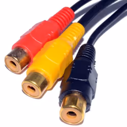 kenable 006178 composite video cable 0.2 m 3 x RCA Black