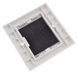 kenable BLACK BRUSH Faceplate for Cable Exit Wall Outlet UK Single Gang White
