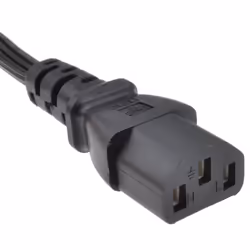 kenable Power Cord   US 3 Pin Plug to C13 IEC Mains Lead Cable 2m