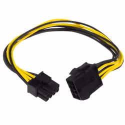 kenable 006233, 0.3 m, PCI-E (8-pin), PCI-E (8-pin), Male, Female, Straight