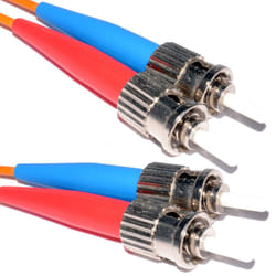 kenable OM1 Orange Fibre Optic ST ST Duplex MM 62.5 125 Patch LSZH Cable 4m