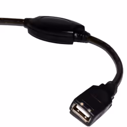 kenable 006275 USB cable USB 2.0 20 m USB A Black