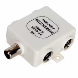 kenable 006292, Cable splitter, 5 - 890 MHz, White, Male/Female, 1 pc(s), RF