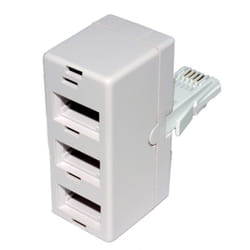 kenable 006296 telephone splitter White