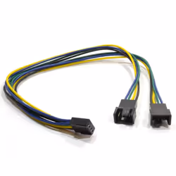 kenable 006339, 0.3 m, 2 x 4-pin PWM, 4-pin PWM, Male, Female, Straight