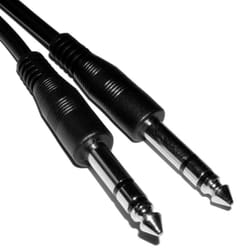 kenable 006418 audio cable 0.5 m 6.35mm Black