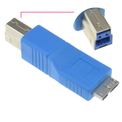 kenable USB 3.0 SuperSpeed Converter B Type Male to Micro USB Male Plug