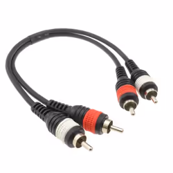 kenable 006519 audio cable 0.3 m 2 x RCA Black, Red, White
