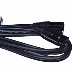 PULSE DMX Shielded Stage Lead 5 Pin Male to Female Cable & Tie 3m