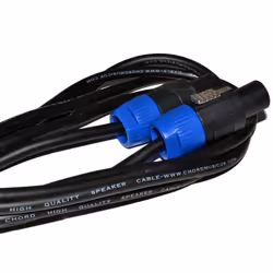 kenable HQ PA System Speaker Lead SPK Cable with Locking Ends 3m 10ft
