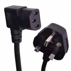 kenable Power Cord UK Plug to Right Angle IEC C13 Cable  kettle lead   1.8m