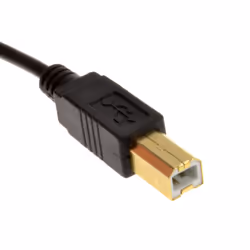kenable GOLD 24AWG USB 2.0 High Speed Cable Printer Lead A to B BLACK 1.8m