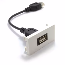 kenable Ready Made Faceplate Module USB 2.0 Type A Socket Panel Mount Stub