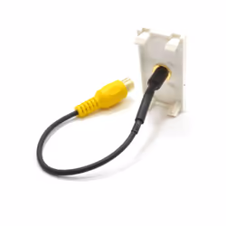 kenable Ready Made Faceplate Module RCA Video Composite Panel Mount Stub 15cm