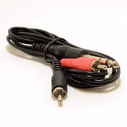 kenable 006686 audio cable 2 m 6.35mm 2 x RCA Black, Red
