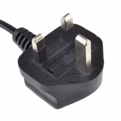 kenable Figure 8 Power Cable UK Plug to C7 Lead for LED or Smart TV Black  3m
