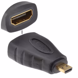 kenable 006772 cable gender changer Micro HDMI HDMI Black